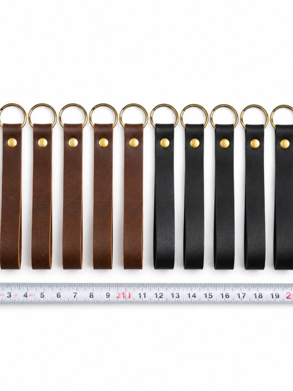 Latigo Leather Strap Bundle 12pc Brown Black Pre-Cut Leather Strips DIY Craft